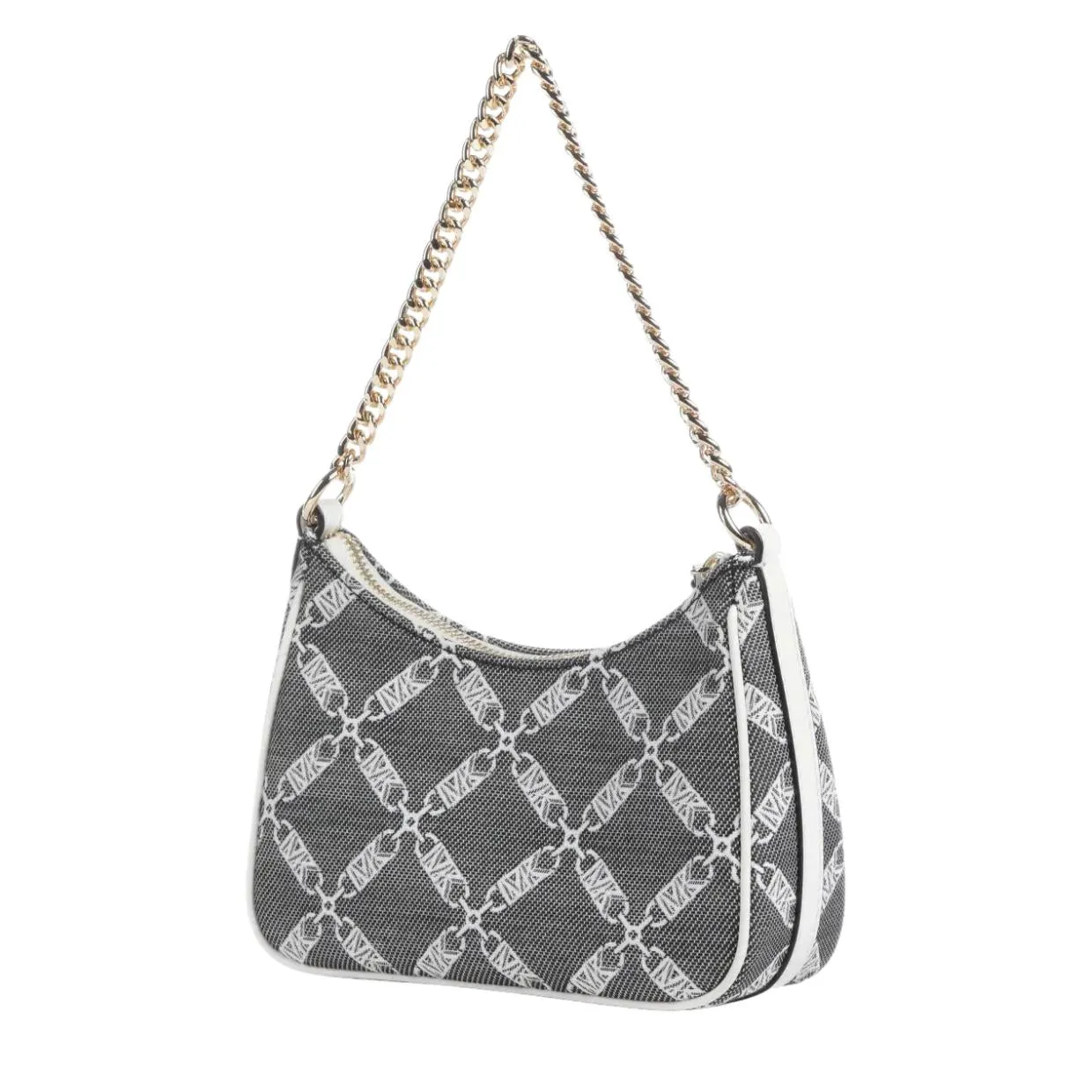 Michael Kors Jet Set Charm Small Black/White Shoulder Bag