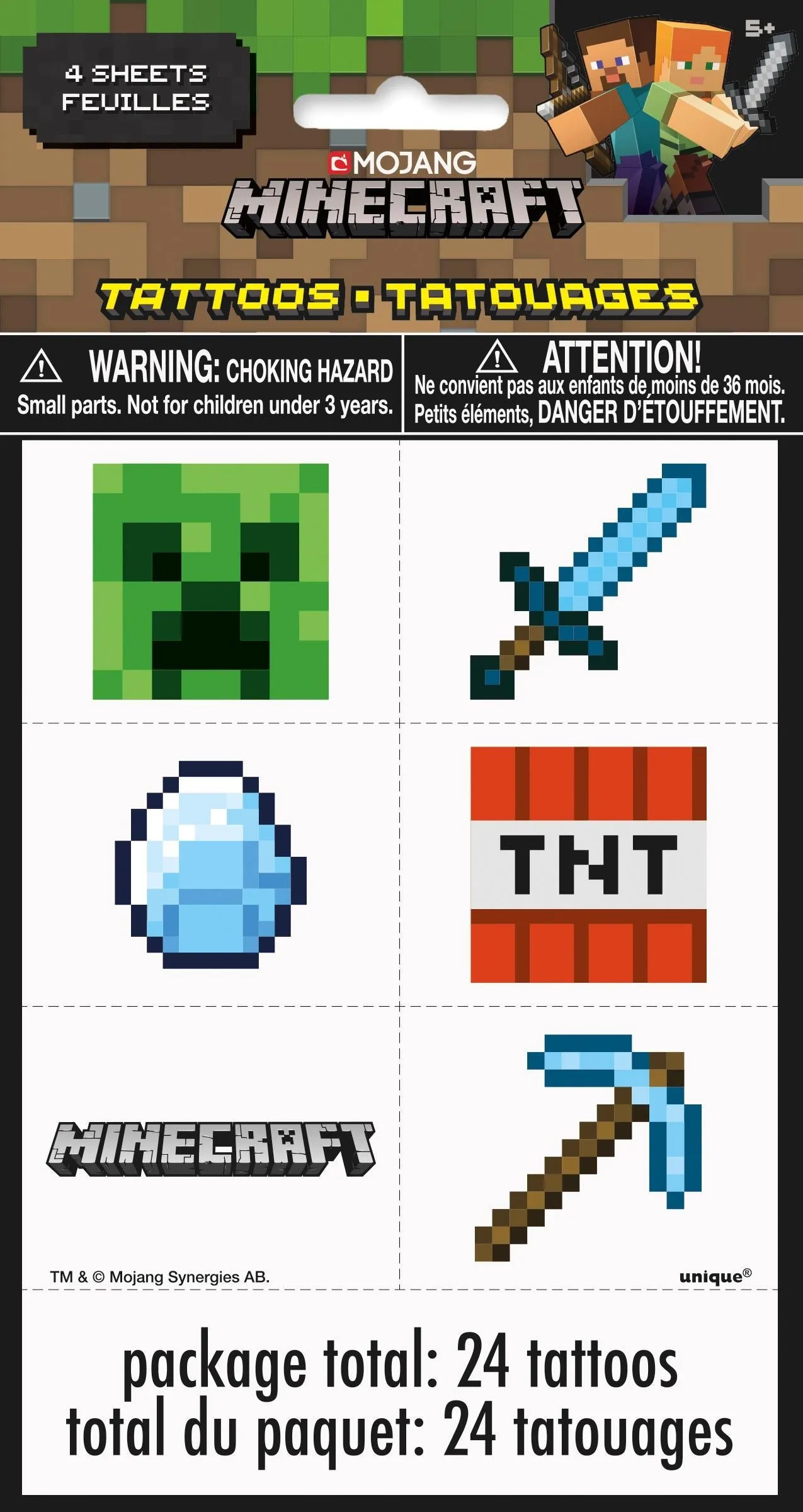 Minecraft Tattoos   | 1ct