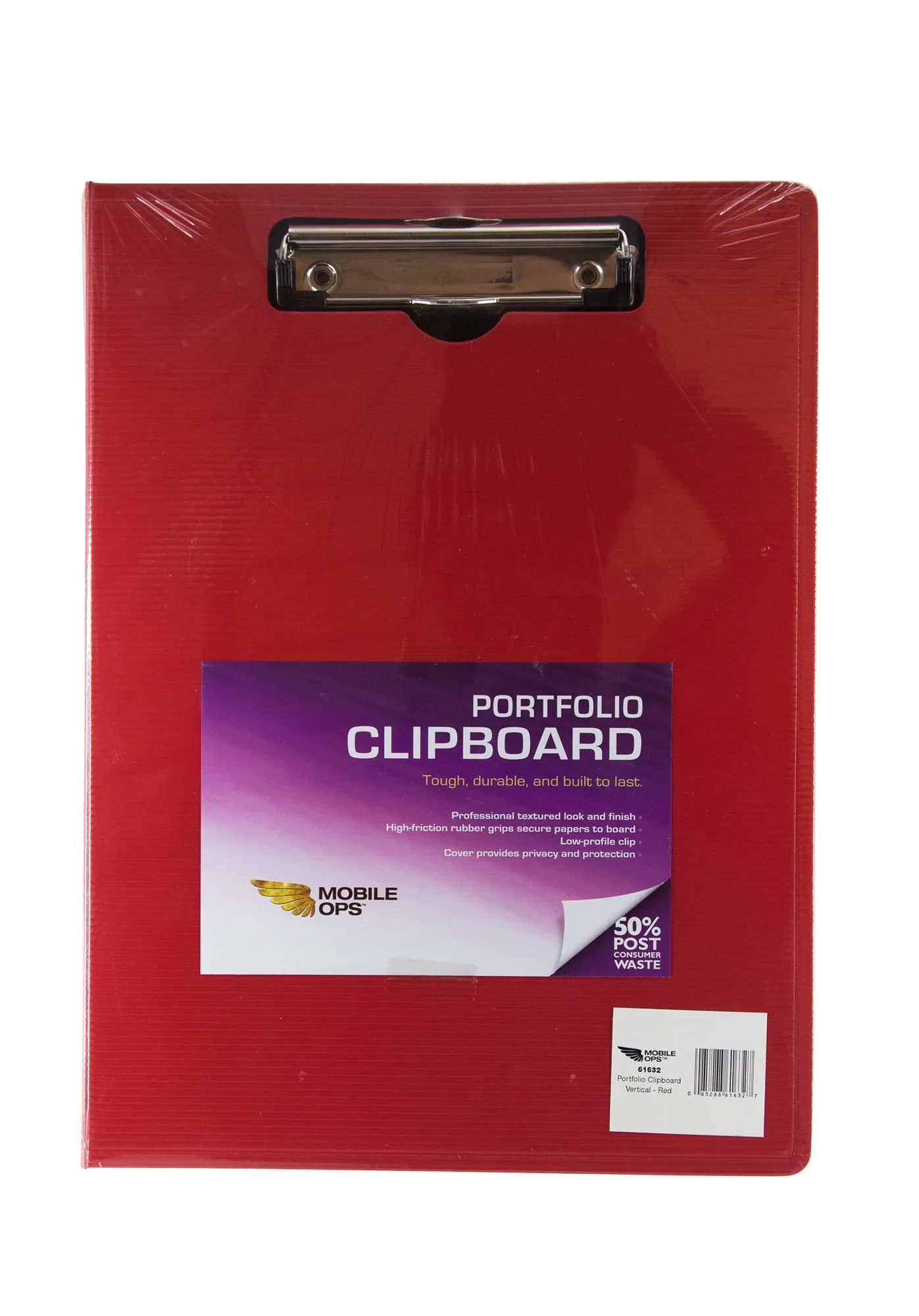 Mobile Ops Portfolio Clipboard Vertical RED (61632)