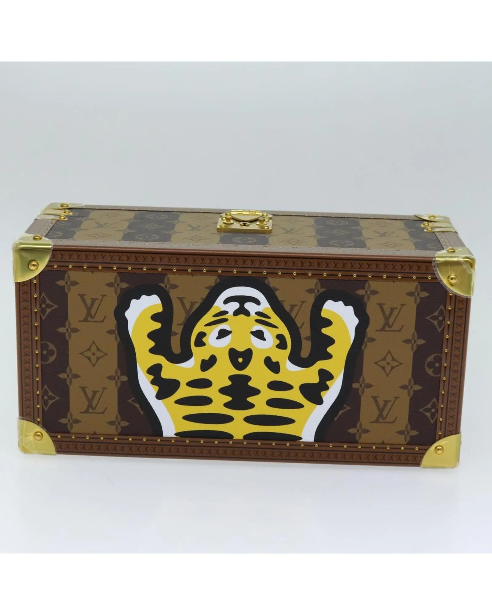 Monogram Canvas Jewelry Box with Accessories and Dust Bag