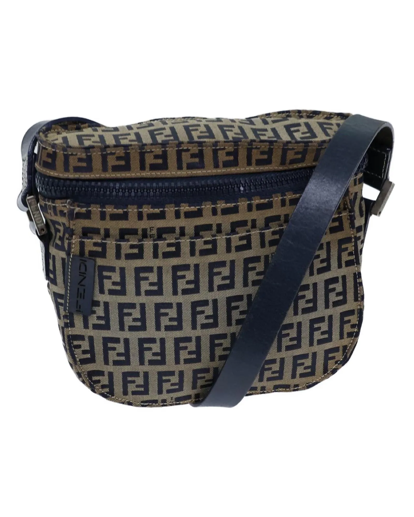 Navy Zucchino Canvas Shoulder Bag with Adjustable Strap