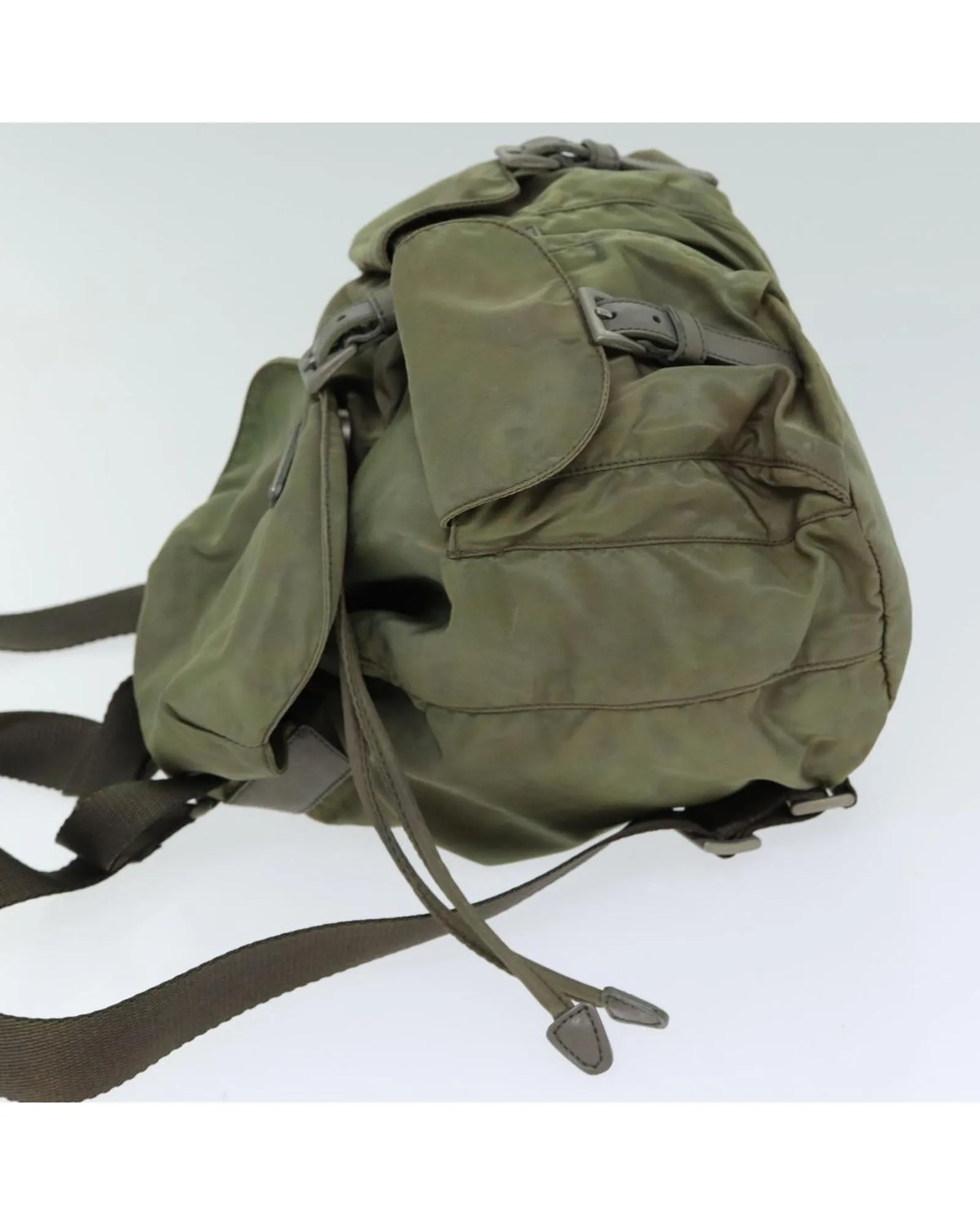 Nylon Backpack with Multiple Pockets and Adjustable Straps