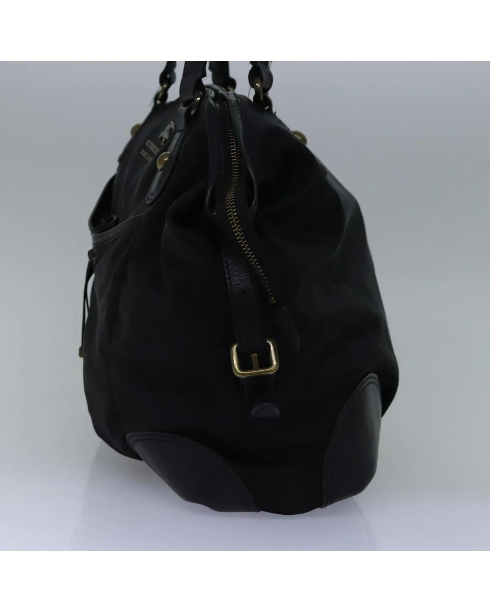 Nylon Black Tote Bag with Accessory