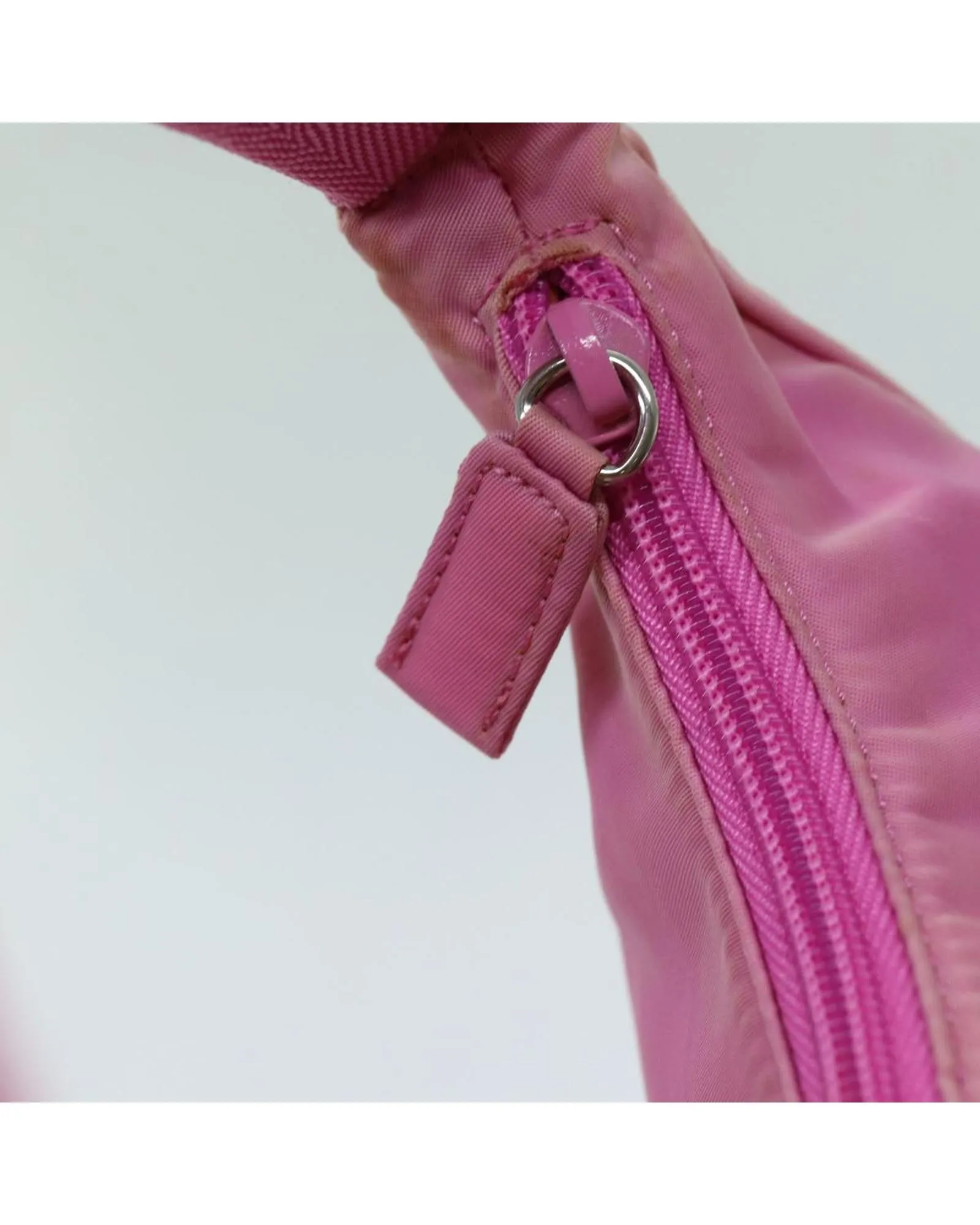 Nylon Pink Hand Bag by Italian Designer