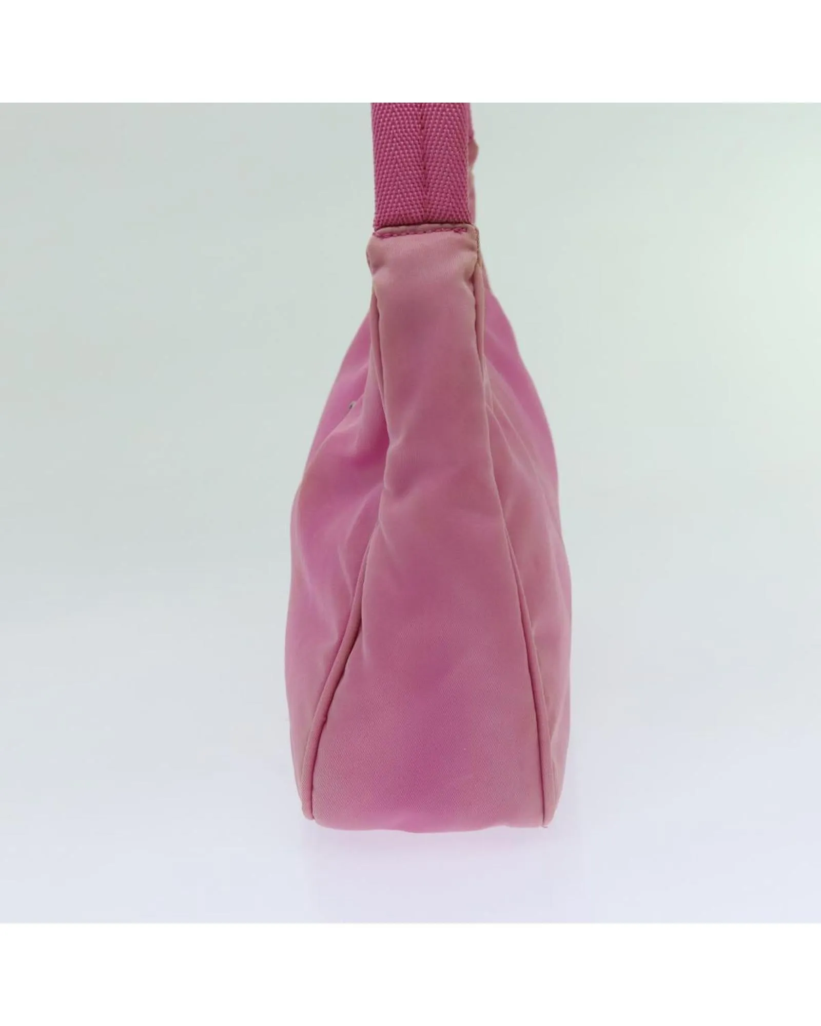 Nylon Pink Hand Bag by Italian Designer