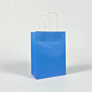 Party Bags wIth Handles - Blue (6 Pack)