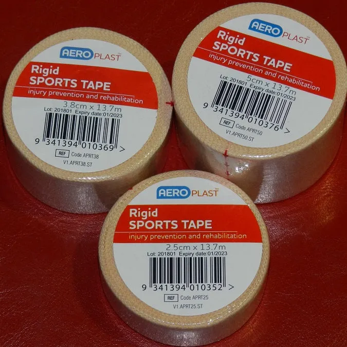 PREMIUM SPORTS TAPE LATEX FREE RIGID STRAPPING TAPE FLESH COLOURED 5CM X 13.7M