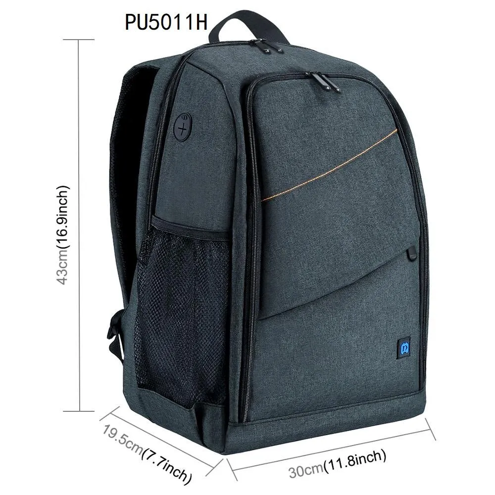 PULUZ Outdoor Portable Waterproof Scratch-proof Dual Shoulders Backpack Camera Bag Digital DSLR Photo Video Bag, laptop backpack