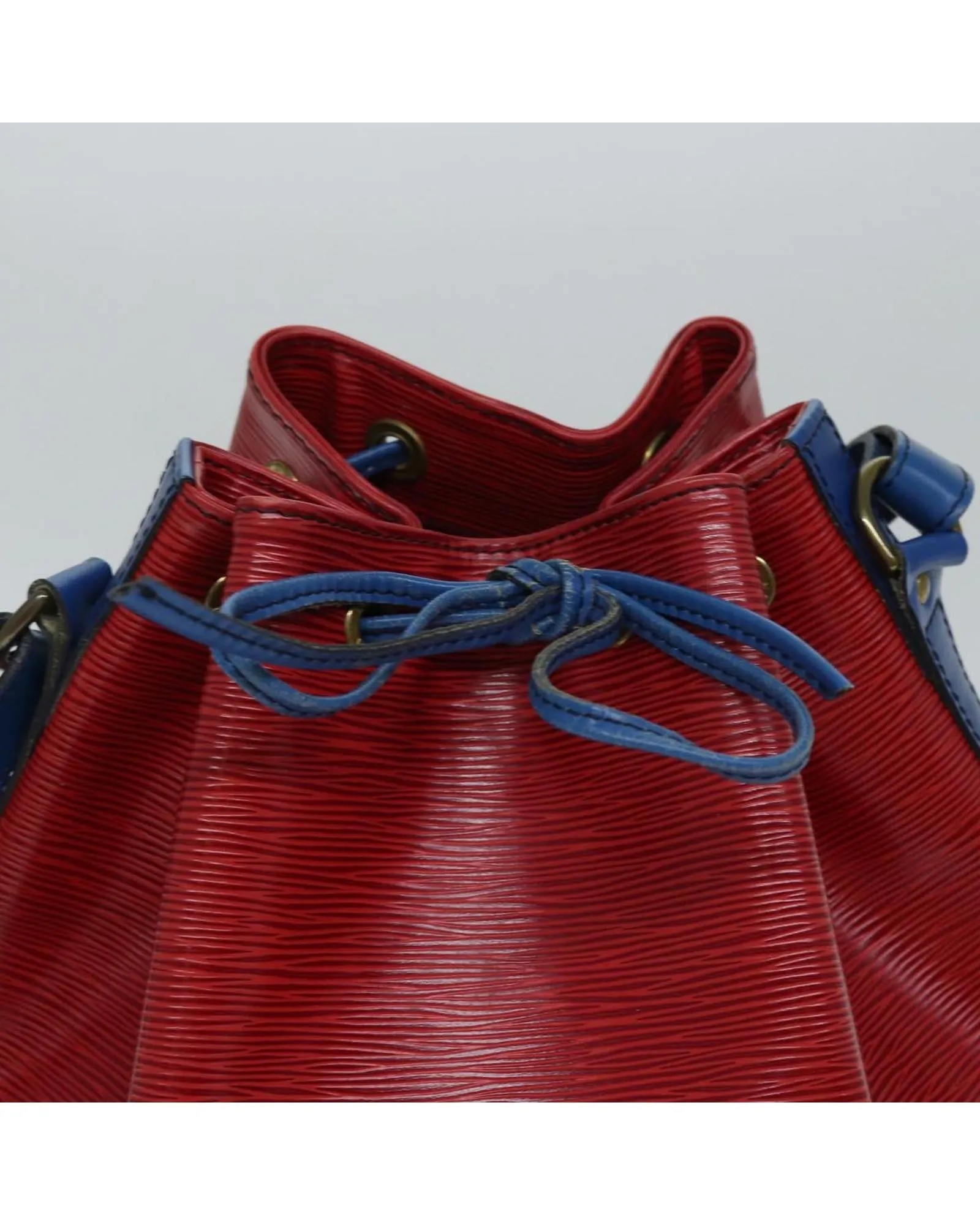 Red and Blue Epi Leather Shoulder Bag