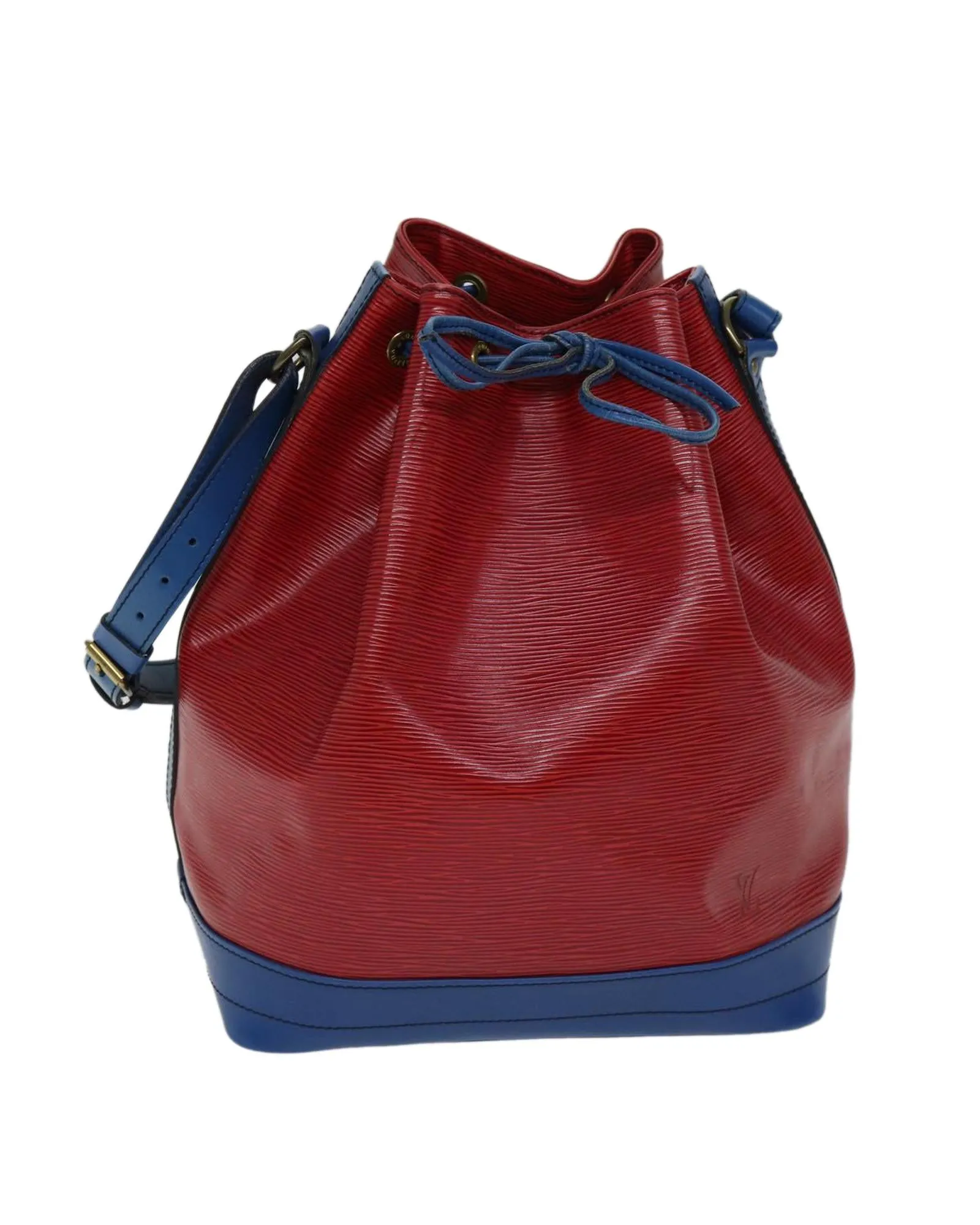 Red and Blue Epi Leather Shoulder Bag