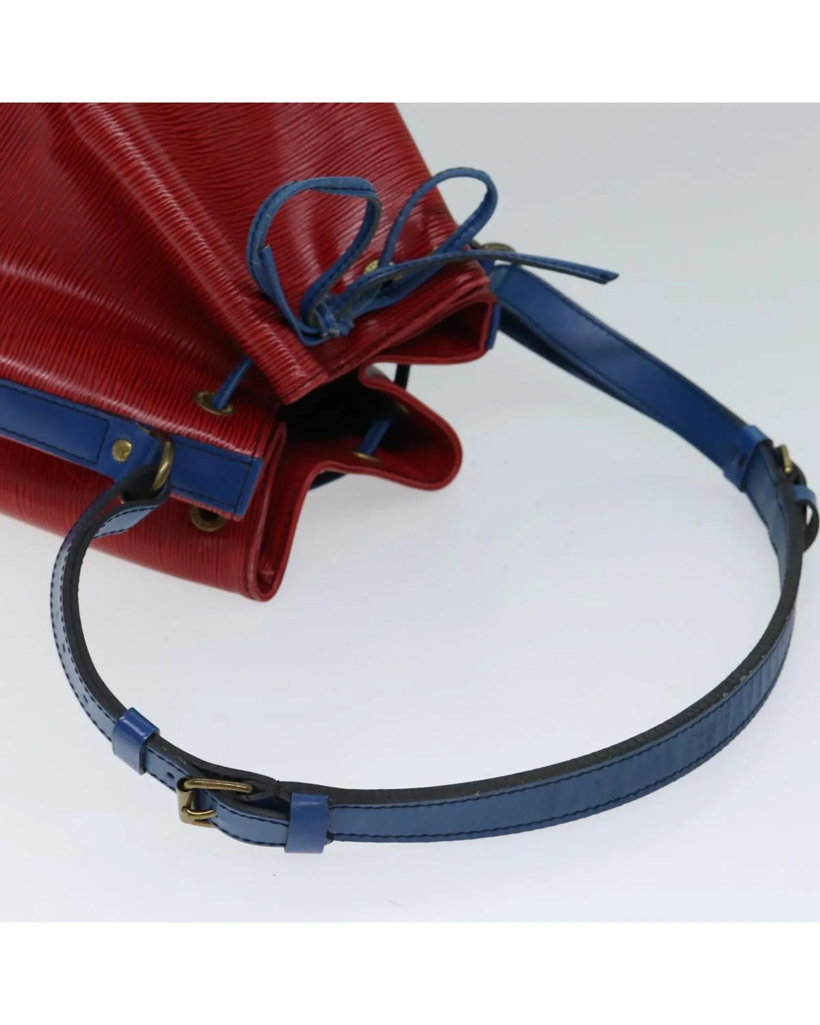 Red and Blue Epi Leather Shoulder Bag