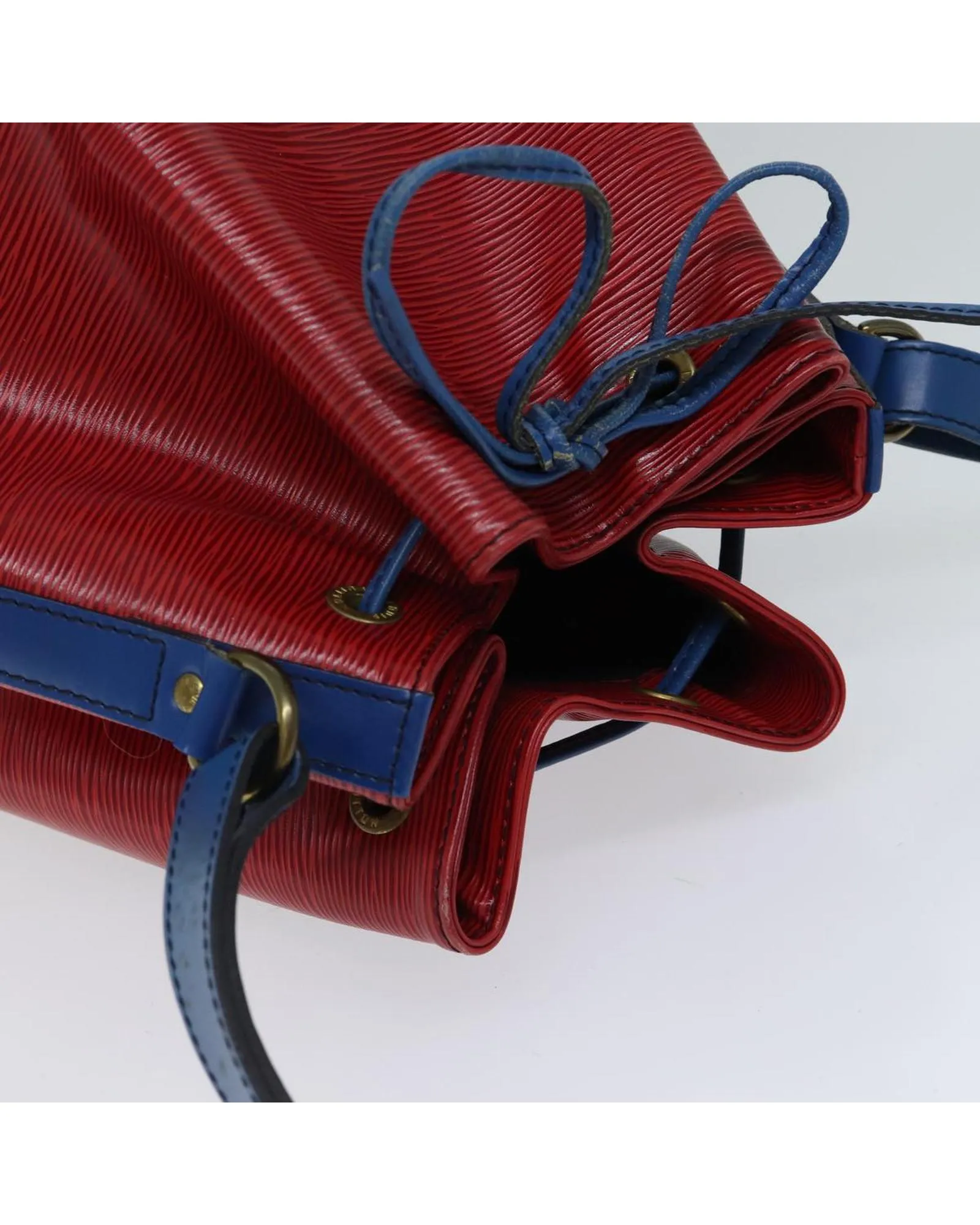 Red and Blue Epi Leather Shoulder Bag