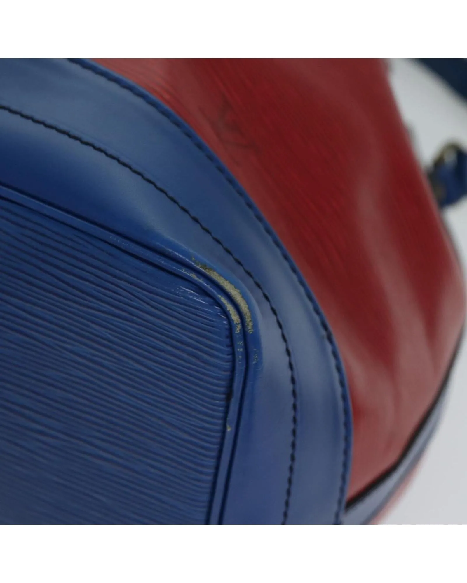 Red and Blue Epi Leather Shoulder Bag