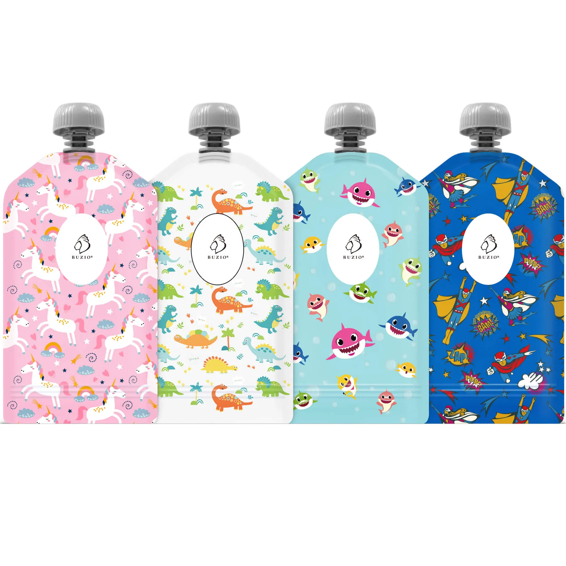 Reusable Food Pouches for Kids | 5 oz | 12 Packs