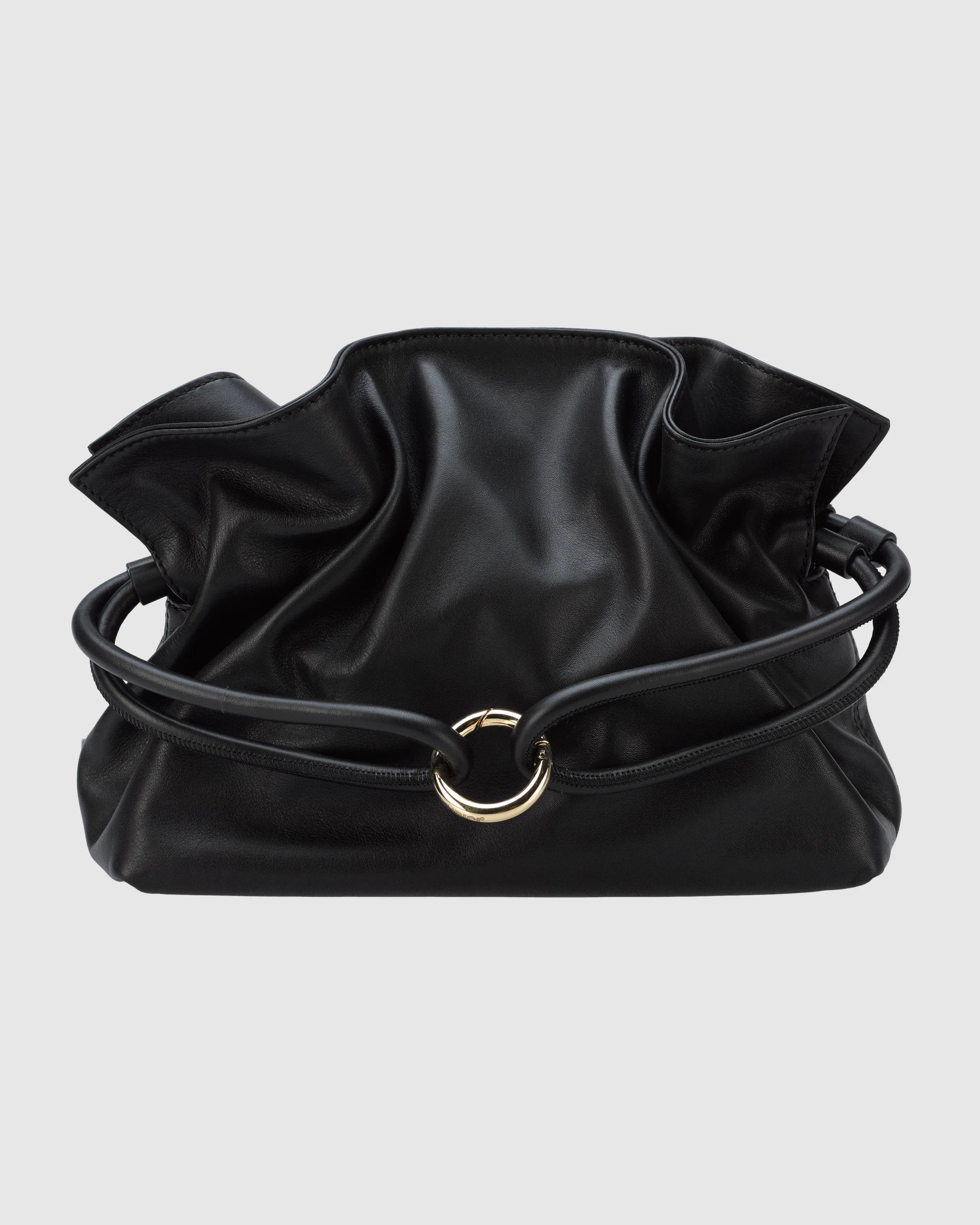 ROMA BAG IN BLACK LEATHER