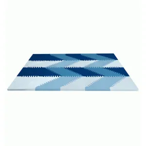 Skip Hop Blue Ombre Playspot Geo Foam Tiles Birth  to 24months