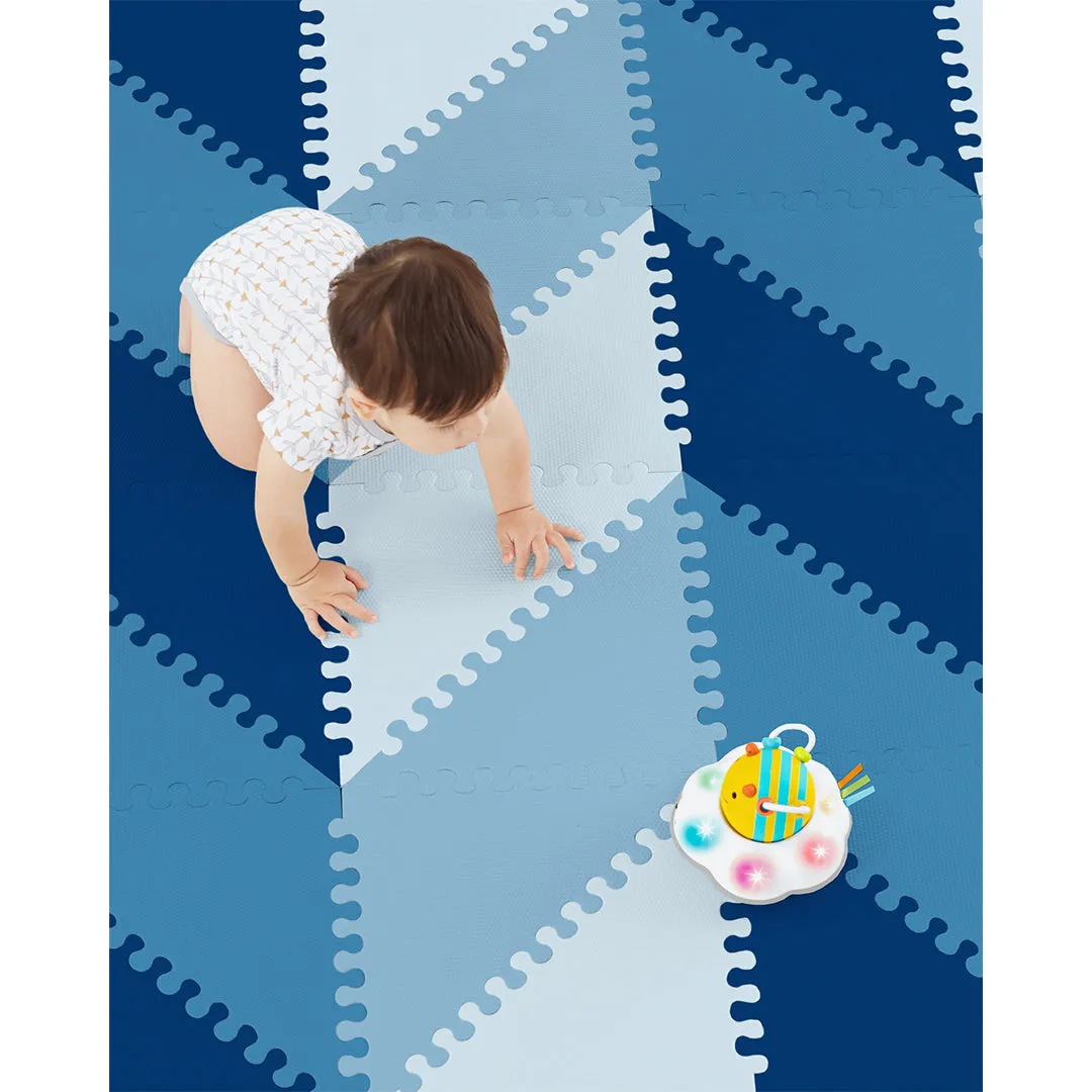 Skip Hop Blue Ombre Playspot Geo Foam Tiles Birth  to 24months