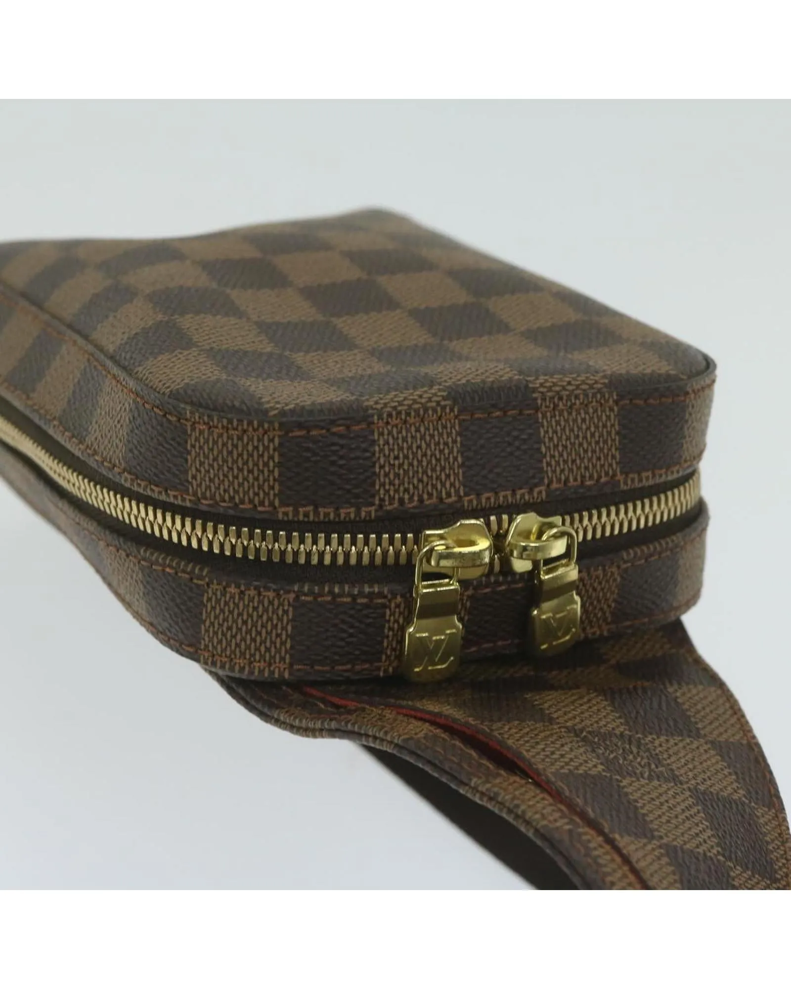 Stylish Damier Ebene Shoulder Bag with Adjustable Strap