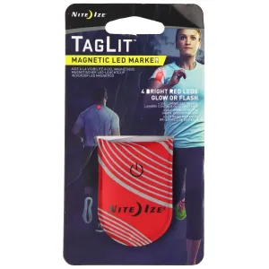 TagLit Magnetic LED Battery Powered Marker for Night Sports & Exercise - Red