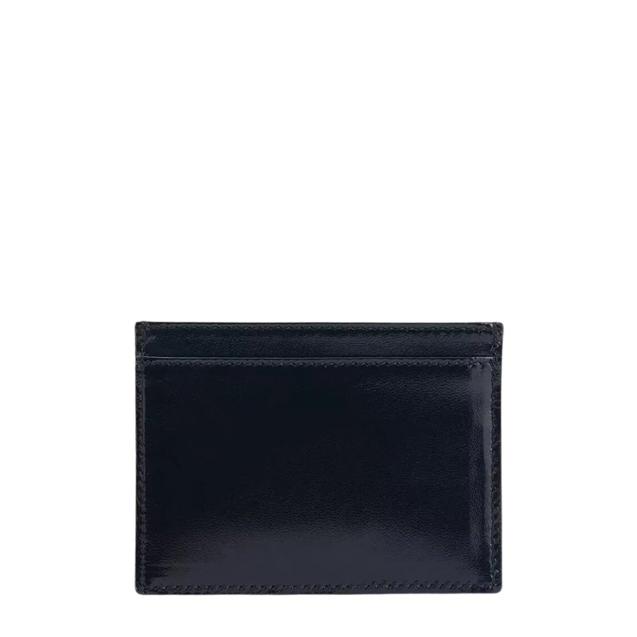 Vivienne Westwood Orb Leather Black Flat Card Holder