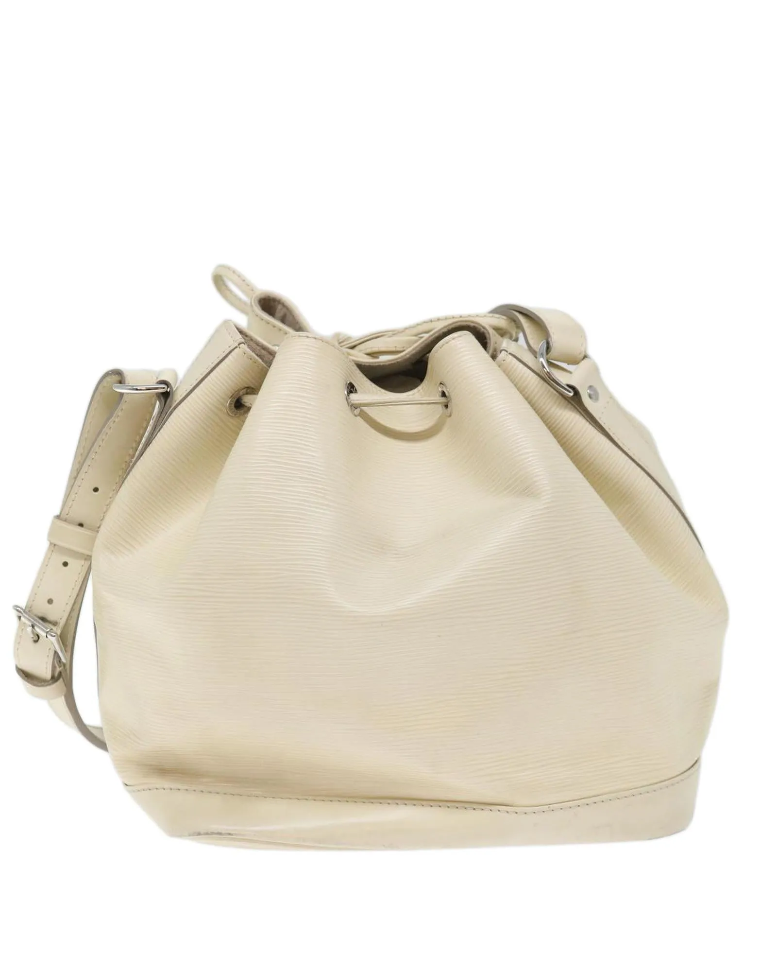 White Epi Leather Shoulder Bag with Adjustable Strap - Pre-owned LV Auth 71460